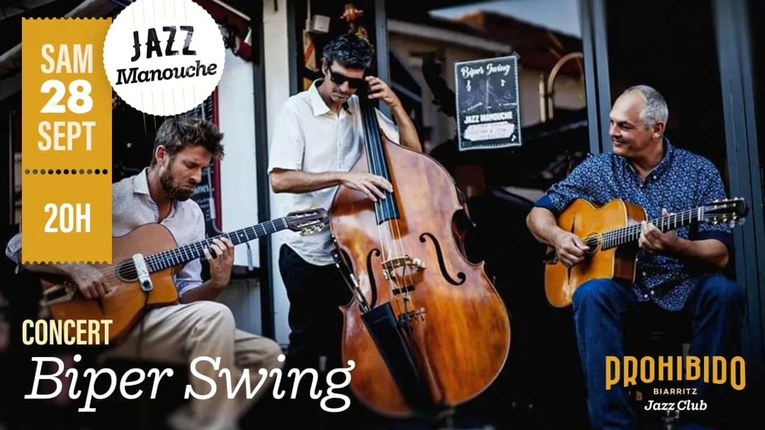 Image qui illustre: Bipper Swing { Jazz Manouche } à Biarritz - 0