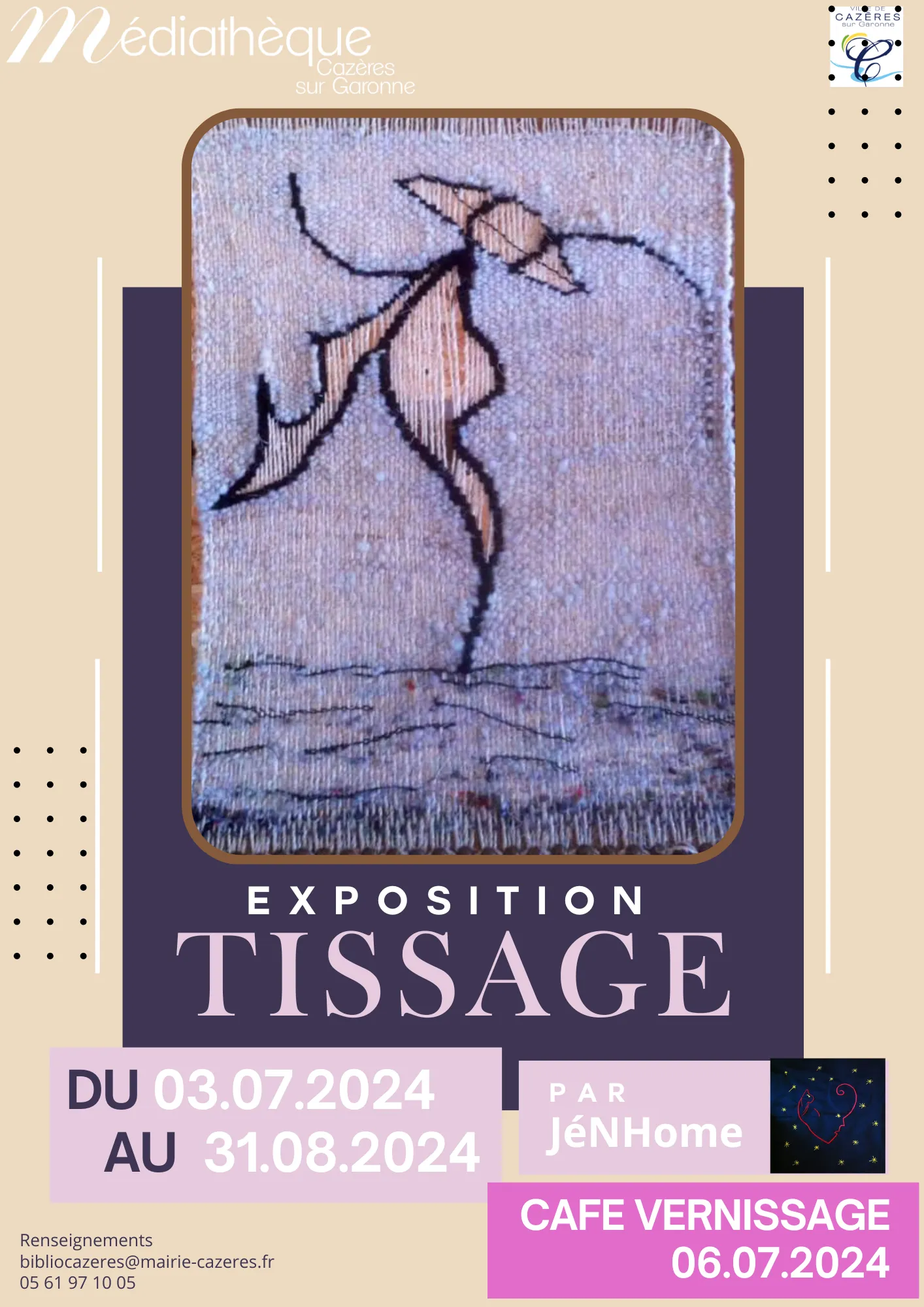 Image qui illustre: Exposition Tissage Par Jénhome à Cazères - 0