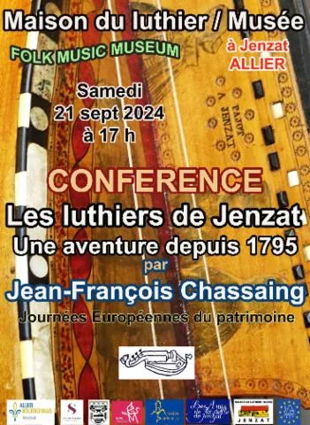 Image qui illustre: Conférence Les luthiers de Jenzat : une aventure depuis 1795