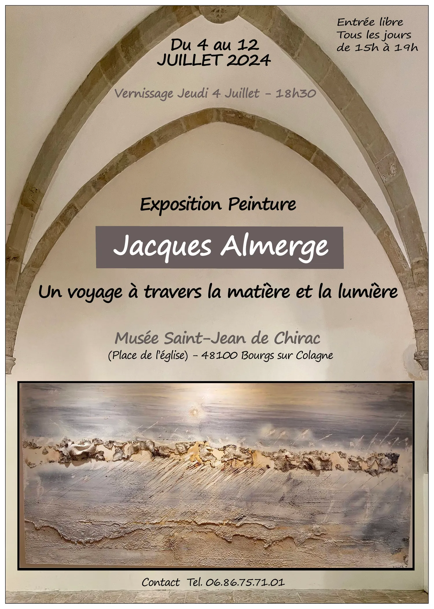 Image qui illustre: Exposition De Peinture De Jacques Almerge à Bourgs sur Colagne - 0