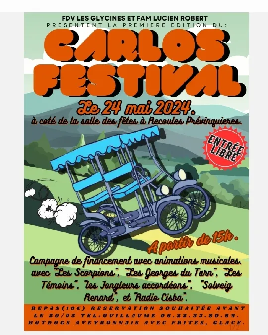 Image qui illustre: Carlos Festival À Recoules-prévinquières à Sévérac d'Aveyron - 0