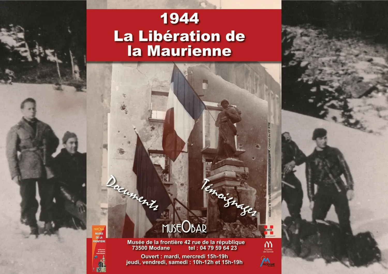 Image qui illustre: Exposition temporaire La libération de la Maurienne à Modane - 0