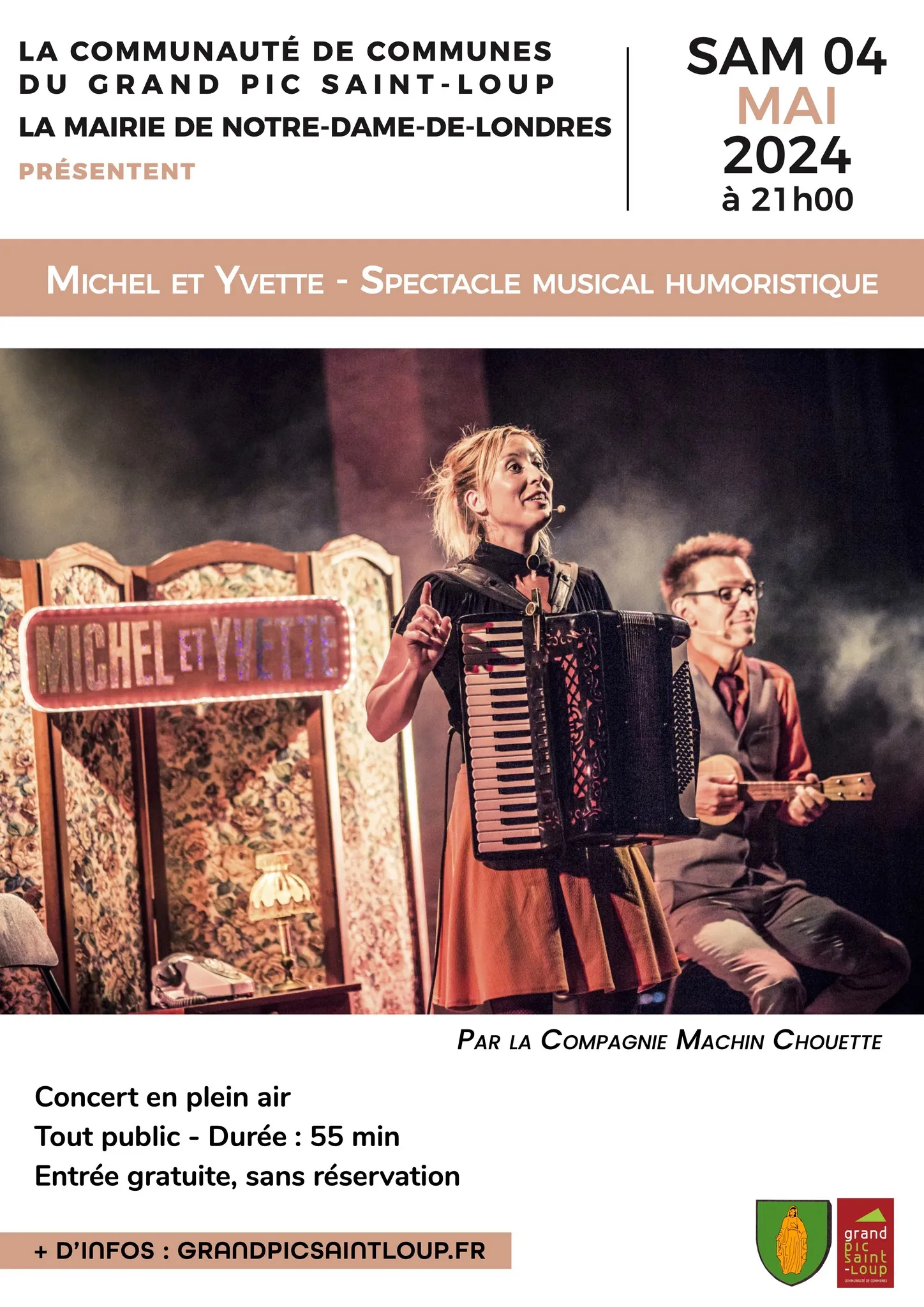 Image qui illustre: Spectacle Musical Et Humoristique Michel Et Yvette à Notre-Dame-de-Londres - 0