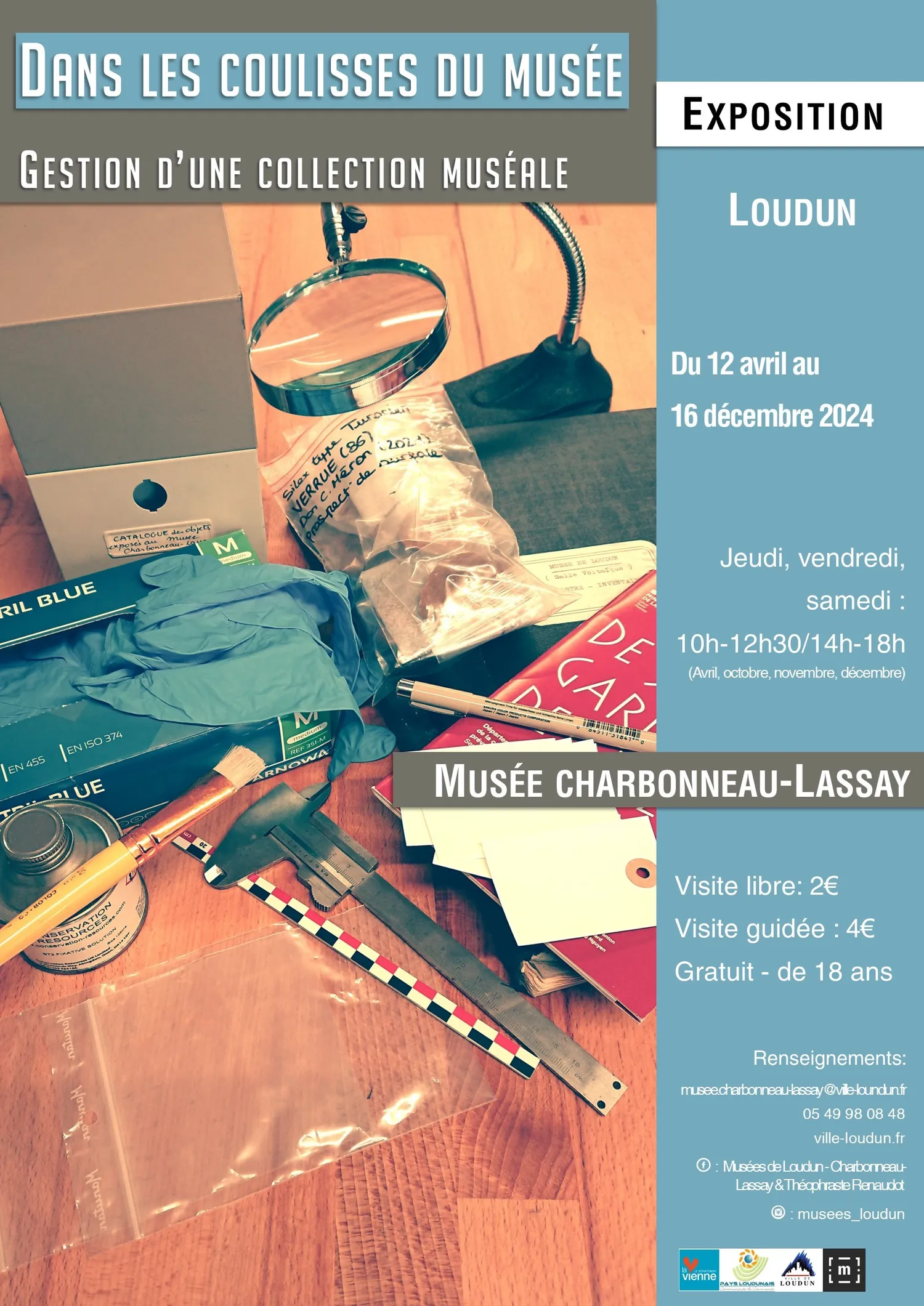Image qui illustre: Exposition "dans les coulisses du musée" Charbonneau-Lassay à Loudun - 1
