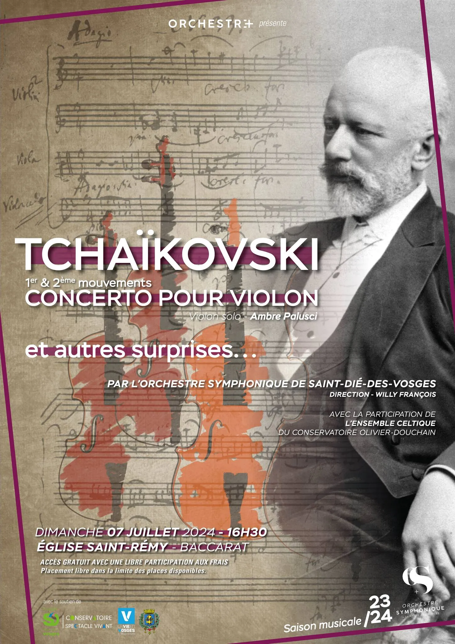 Image qui illustre: Concert Tchaïkovski à Baccarat - 0