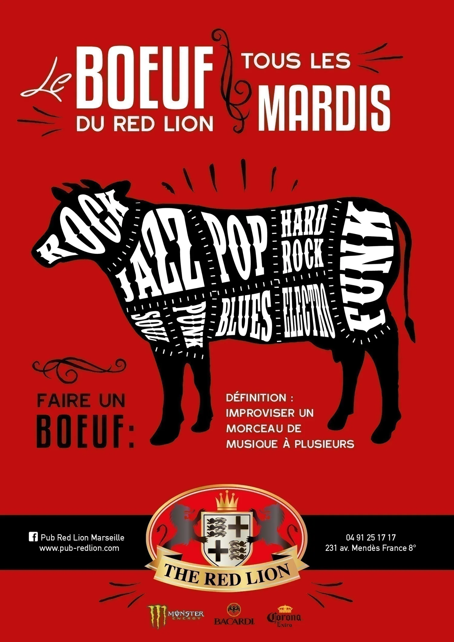 Image qui illustre: Le bœuf du Red Lion à Marseille - 0