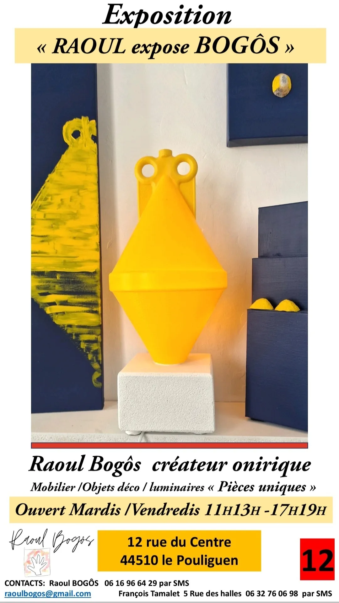 Image qui illustre: Exposition Raoul expose Bogôs à Le Pouliguen - 0
