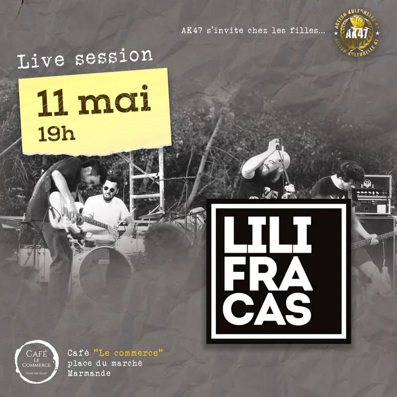 Image qui illustre: Concert De "LILI Fracas" Au Café Le Commerce "chez Les Filles" à Marmande - 1