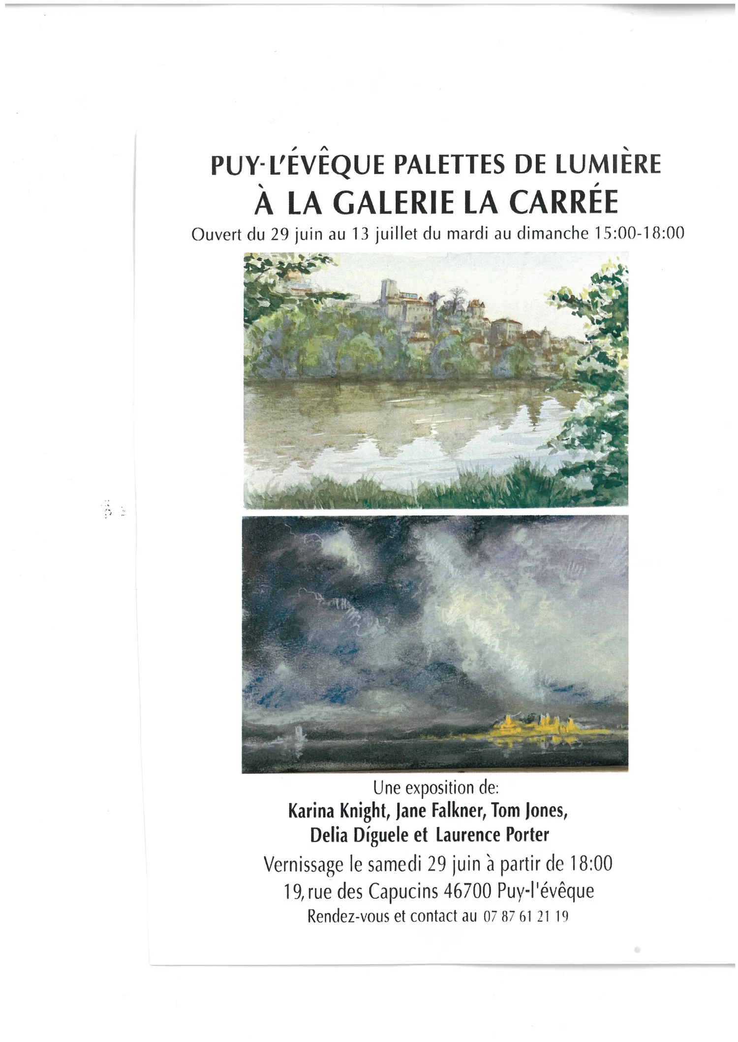 Image qui illustre: Exposition À La Galerie La Carrée: "puy-L'evêque, Palettes De Lumières" à Puy-l'Évêque - 0