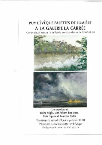 Image qui illustre: Exposition À La Galerie La Carrée: "puy-L'evêque, Palettes De Lumières"