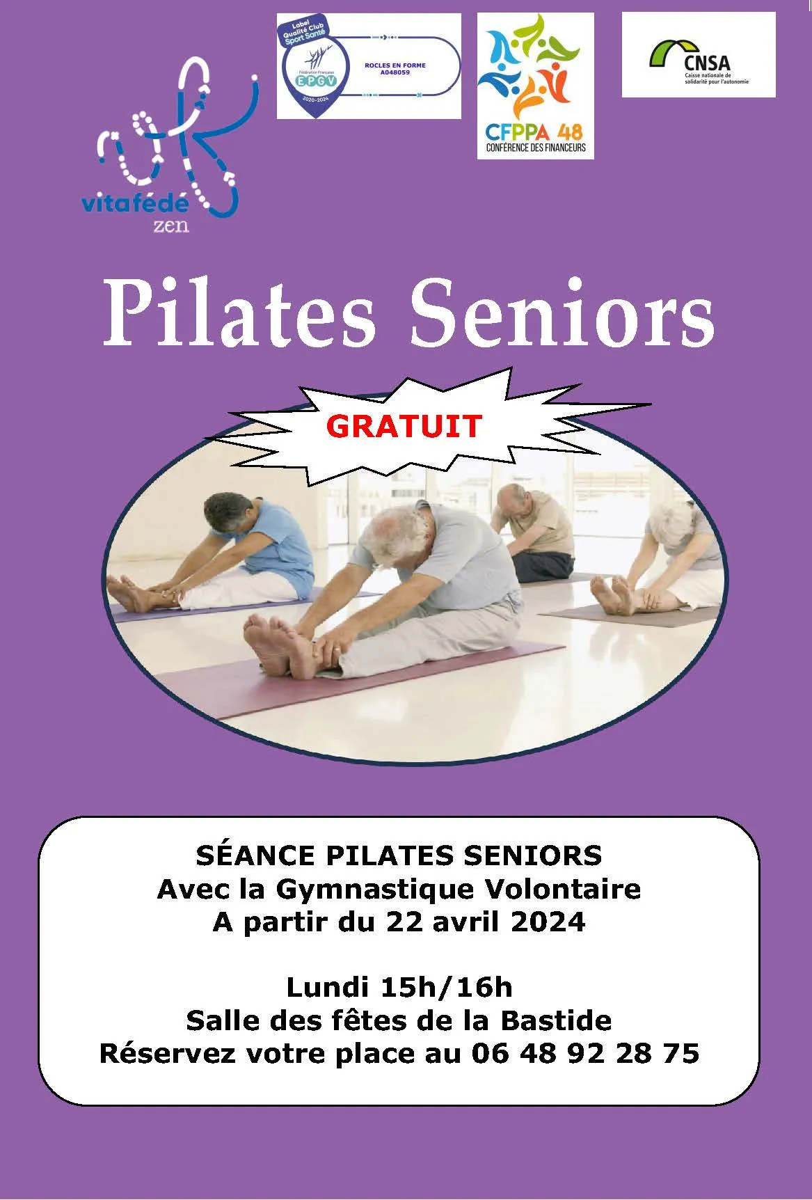 Image qui illustre: Pilates Seniors à La Bastide-Puylaurent - 1