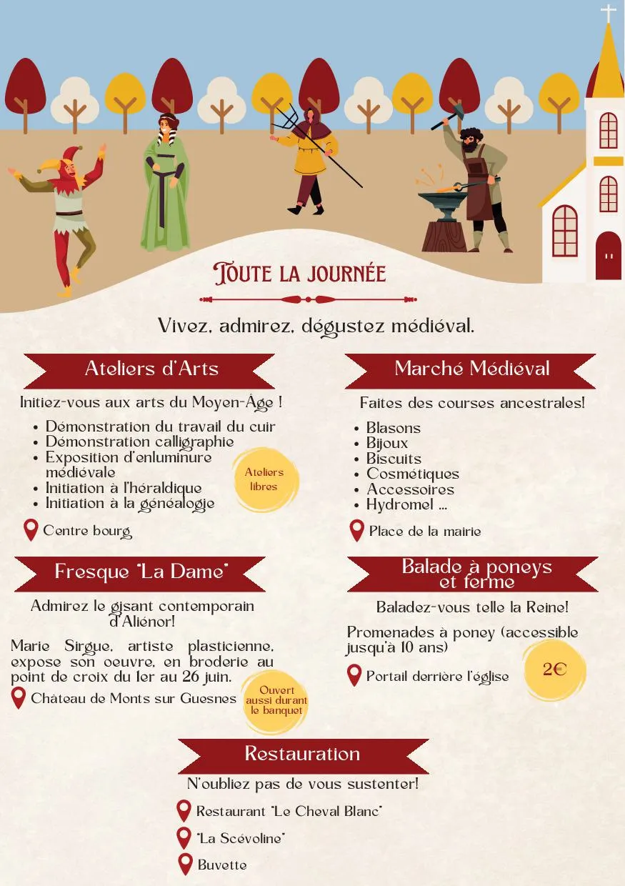Image qui illustre: Monts sur Guesnes fête Aliénor à Monts-sur-Guesnes - 2