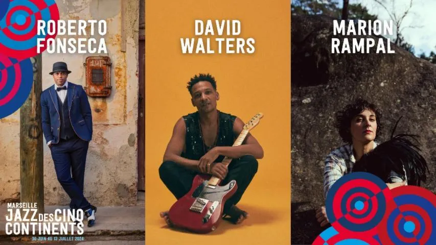 Image qui illustre: Marseille Jazz des cinq continents: Roberto Fonseca / David Walters / Marion Rampal