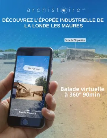 Image qui illustre: Balade en réalité virtuelle De la mine à l'usine, La Londe les Maures avec l’application Archistoire.