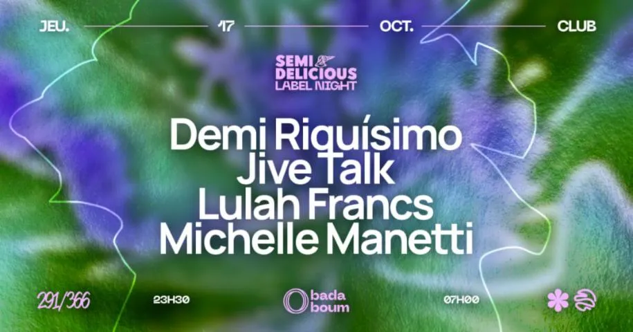 Image qui illustre: Club — Semi Delicious label night