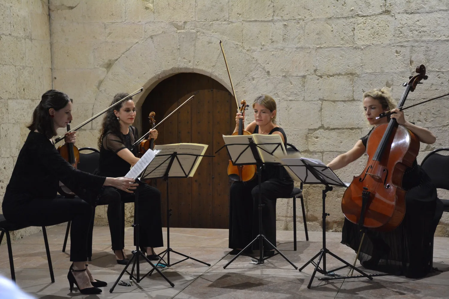Image qui illustre: Concert Du Quatuor Hernani Et Paloma Kouider à La Roque-d'Anthéron - 0