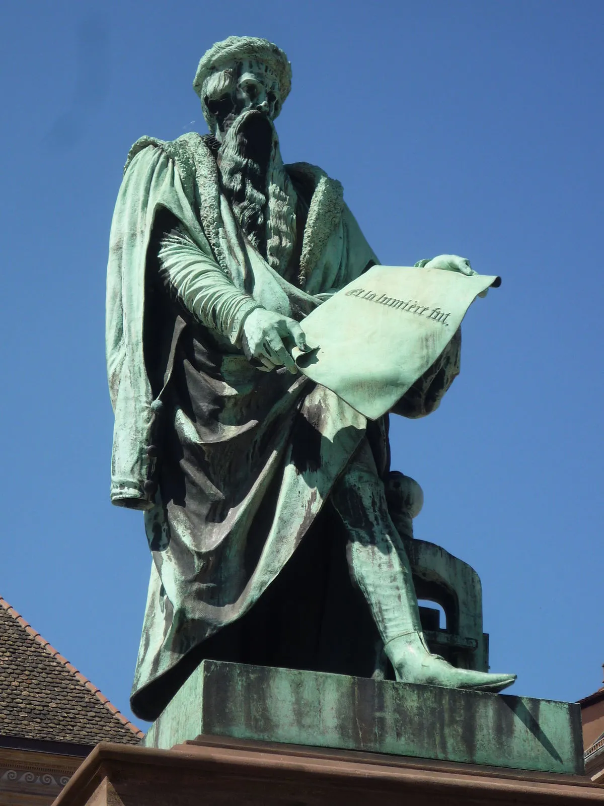 Image qui illustre: Statue de Johannes Gutenberg