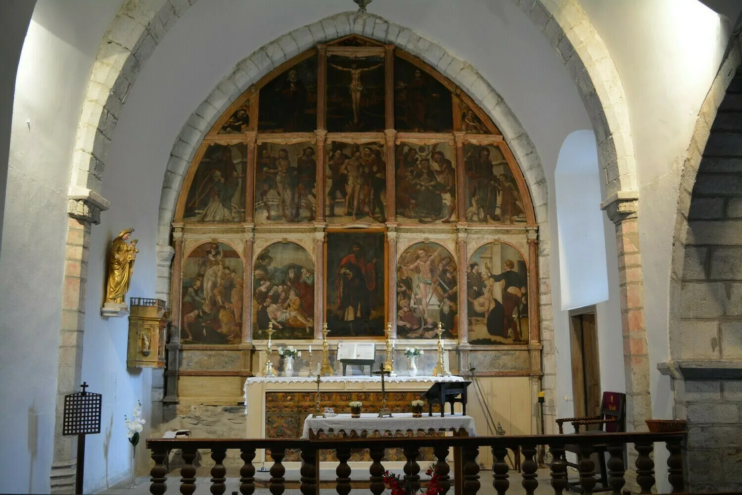 Image qui illustre: Venez découvrir l'église Saint-Quintin de Galey accompagné d'un guide à Galey - 0