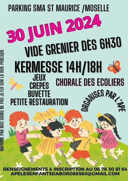 Image qui illustre: Vide Grenier Et Kermesse à Saint-Maurice-sur-Moselle - 0