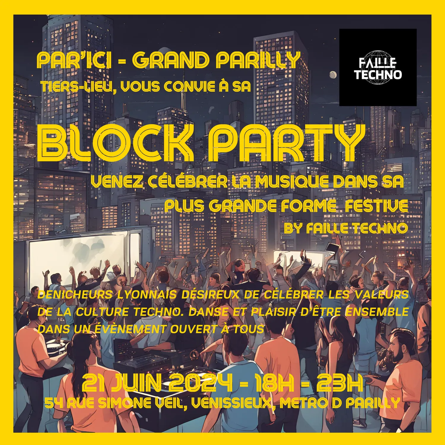 Image qui illustre: Block Party Grand Parilly par Faille Techno à Vénissieux - 0