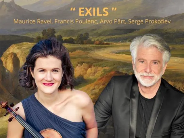 Image qui illustre: Concert Exils David Lively Piano & Elsa Grether Violon