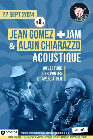 Image qui illustre: Jean Gomez et Alain Chiarazzo + Jam