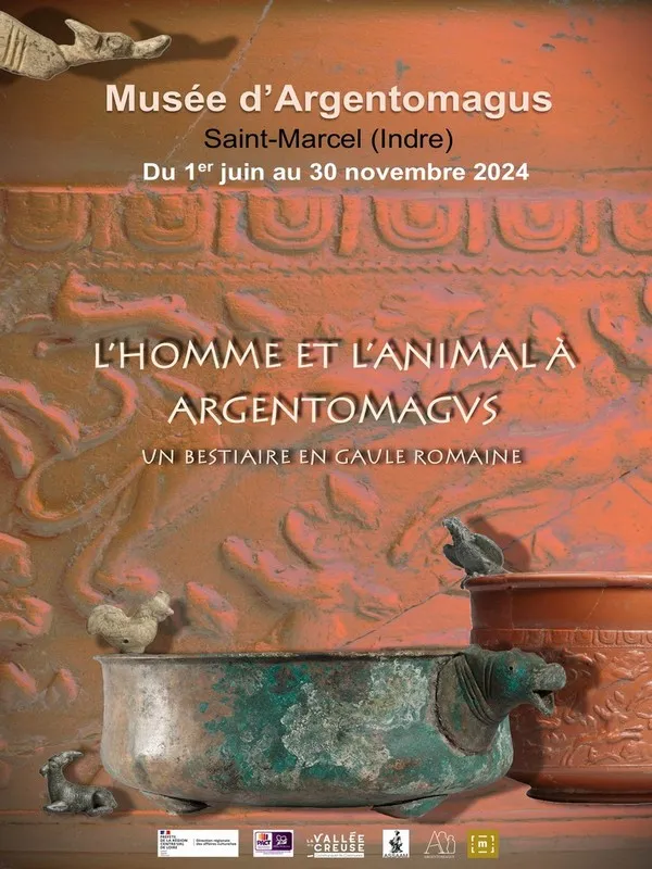 Image qui illustre: Exposition : "L’homme Et L’animal À Argentomagus, Un Bestiaire En Gaule Romaine" à Saint-Marcel - 0