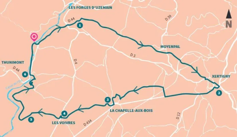 Image qui illustre: Itinéraire Cyclotouristique : Itinéraire Patrimoine N°12 - Du Coney À La Vôge