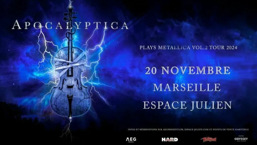 Image qui illustre: APOCALYPTICA PLAYS METALLICA VOL. 2 TOUR 2024