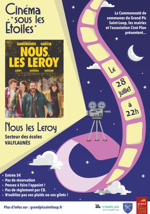 Image qui illustre: Cinéma Sous Les Étoiles  - Nous, Les Leroy à Valflaunès - 0