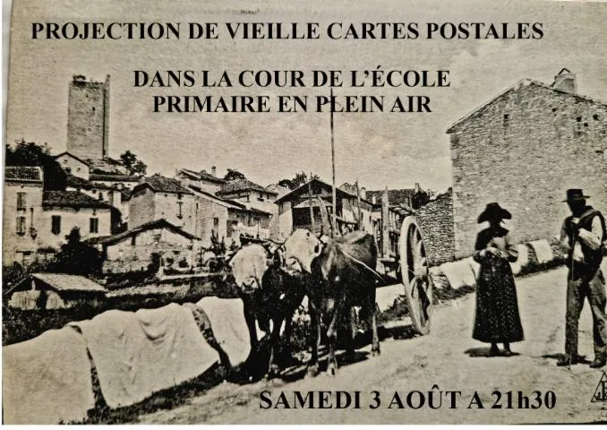 Image qui illustre: Projection De Vieilles Cartes Postales