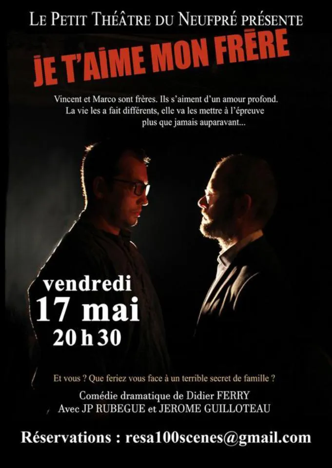 Image qui illustre: Théâtre - Je T'aime Mon Frère à La Bresse - 0