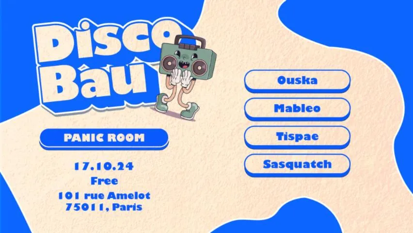 Image qui illustre: Discobau @ Panic Room - Guest : Ouska