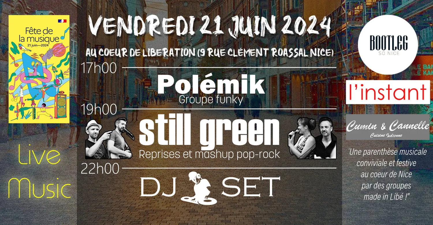 Image qui illustre: Still Green, Polémik et DJ Set à Nice Libé ! à Nice - 0