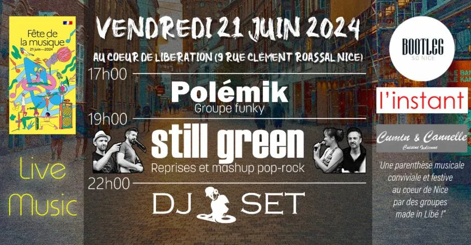 Image qui illustre: Still Green, Polémik et DJ Set à Nice Libé !