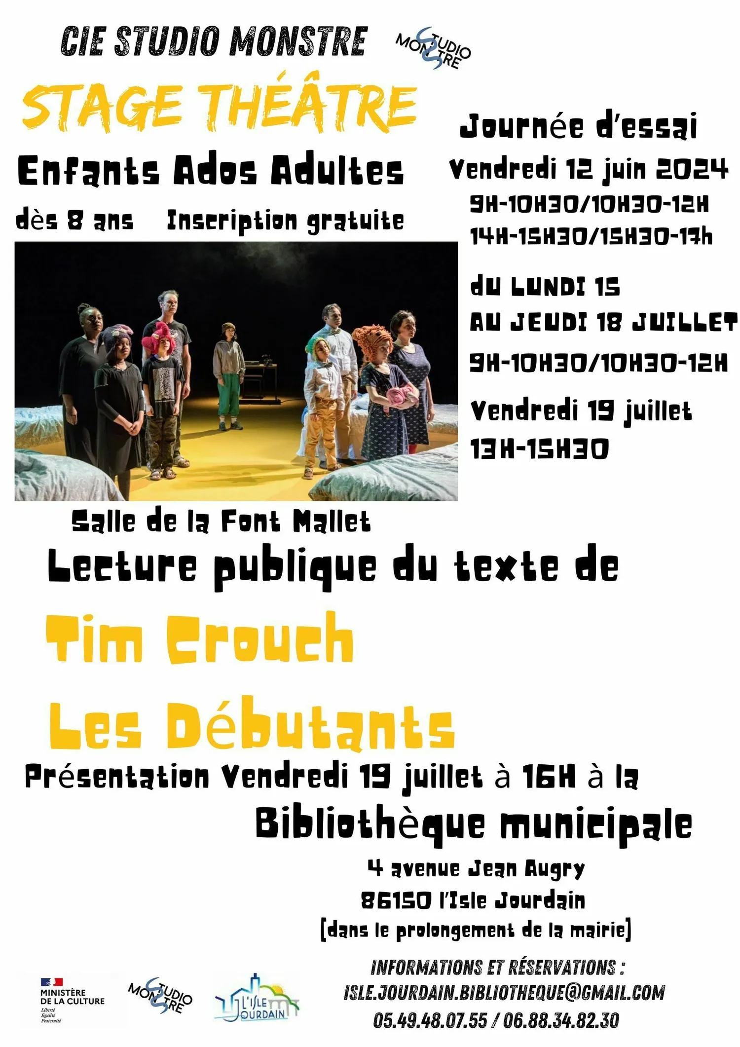 Image qui illustre: Stage de théâtre à L'Isle-Jourdain - 0