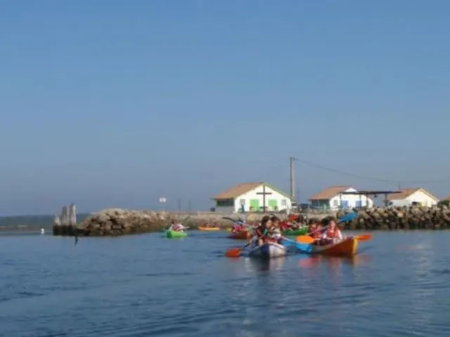 Image qui illustre: Balade en kayak dans Les Prés Salés du Bassin d'Arcachon