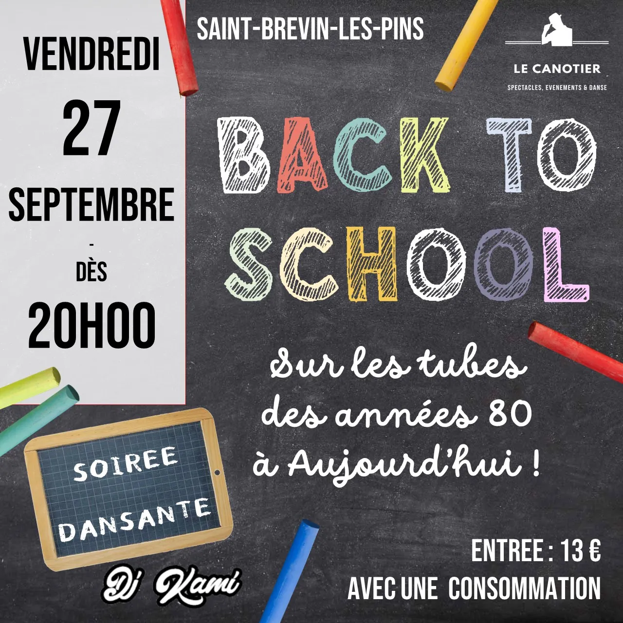 Image qui illustre: Soirée Back To School Par Dj Kami à Saint-Brevin-les-Pins - 1
