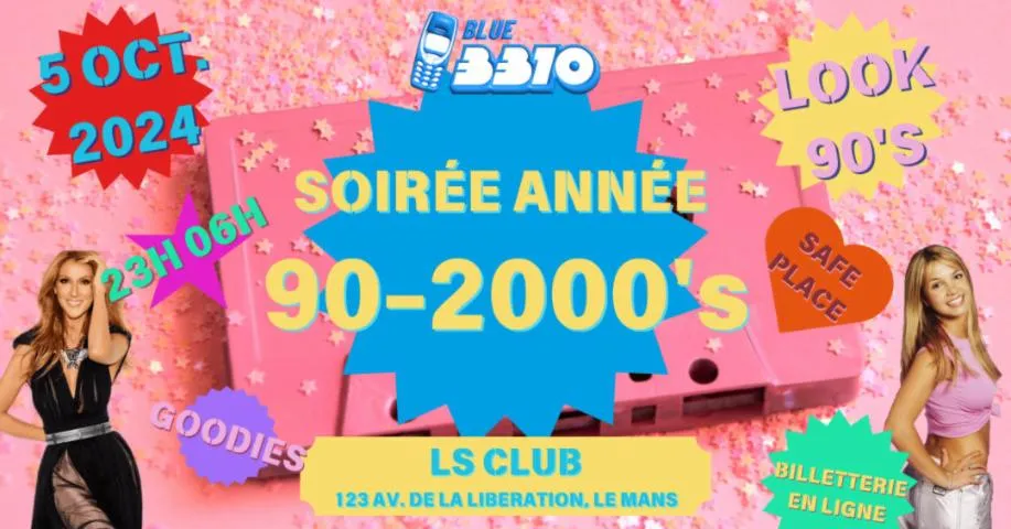 Image qui illustre: BLUE 3310: LA FÊTE 90'S 2000'S ALL NIGHT LONG