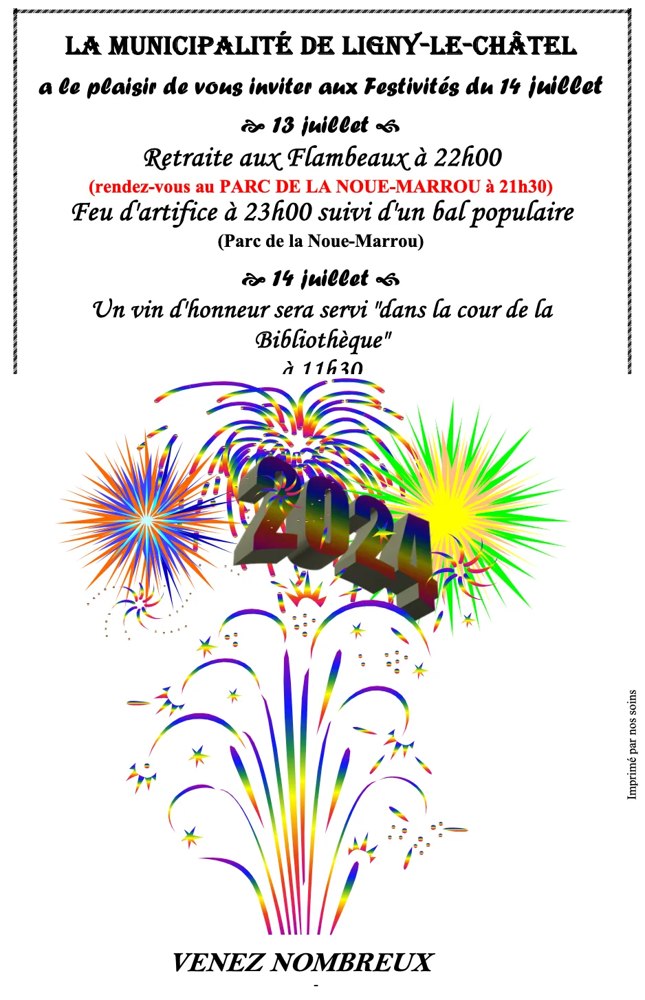 Image qui illustre: Festivités du 14 juillet à Ligny-le-Châtel - 0