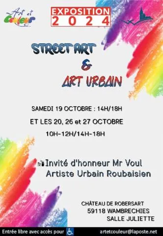 Image qui illustre: Street Art & Art Urbain - Une exposition de l'association Art et Couleur