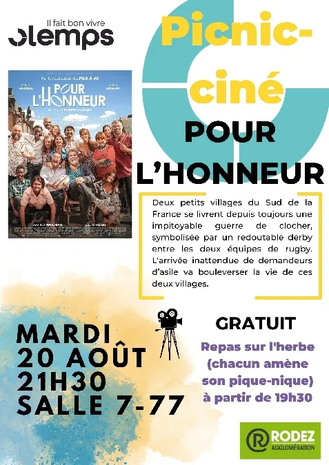Image qui illustre: Picnic Ciné : Film "pour L'honneur" à Olemps - 0