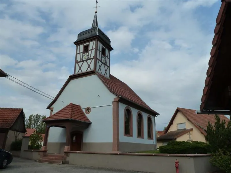 Image qui illustre: Eglise Saint Jean-baptiste à Uttenhoffen - 0