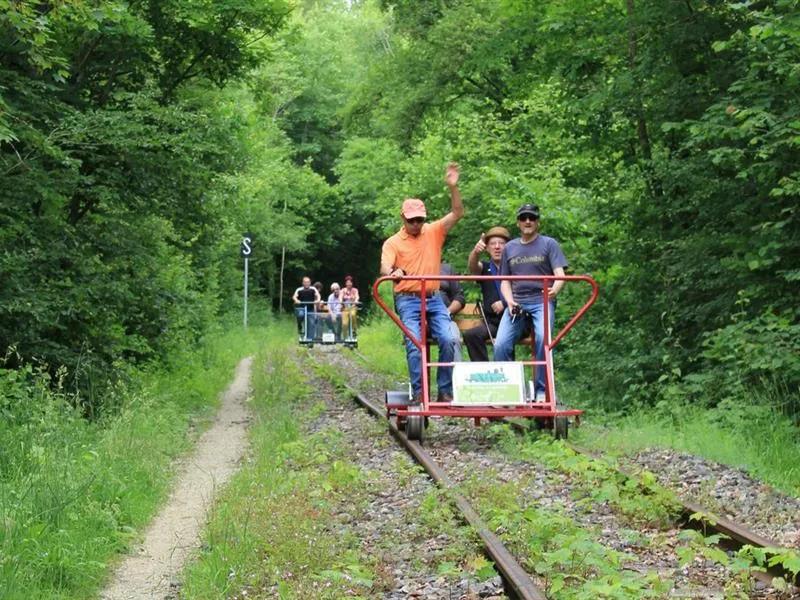 Image qui illustre: Vélorail En Forêt De Massonges à Bar-le-Duc - 1