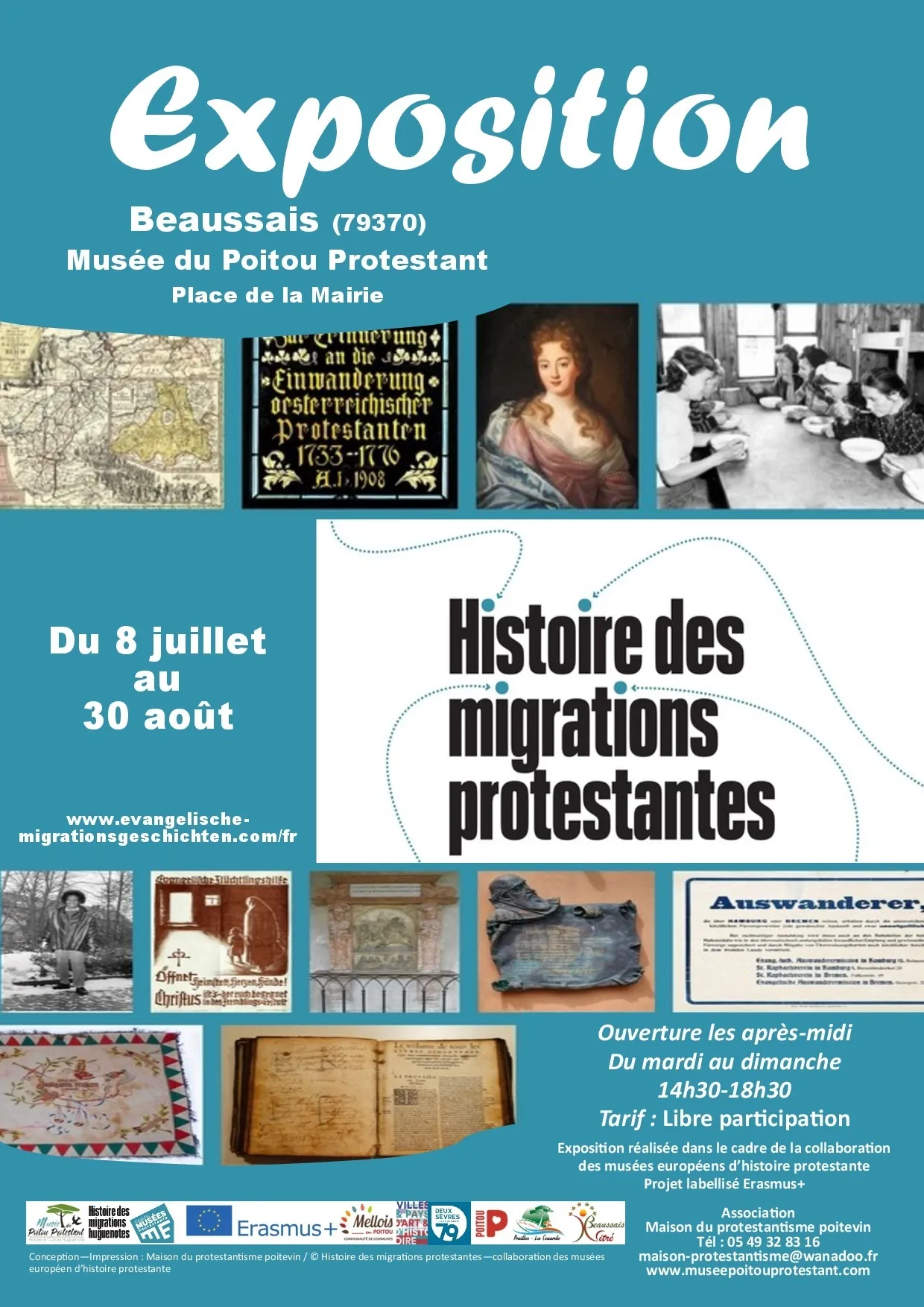 Image qui illustre: Exposition temporaire :  Histoire des migrations protestantes à Beaussais-Vitré - 0