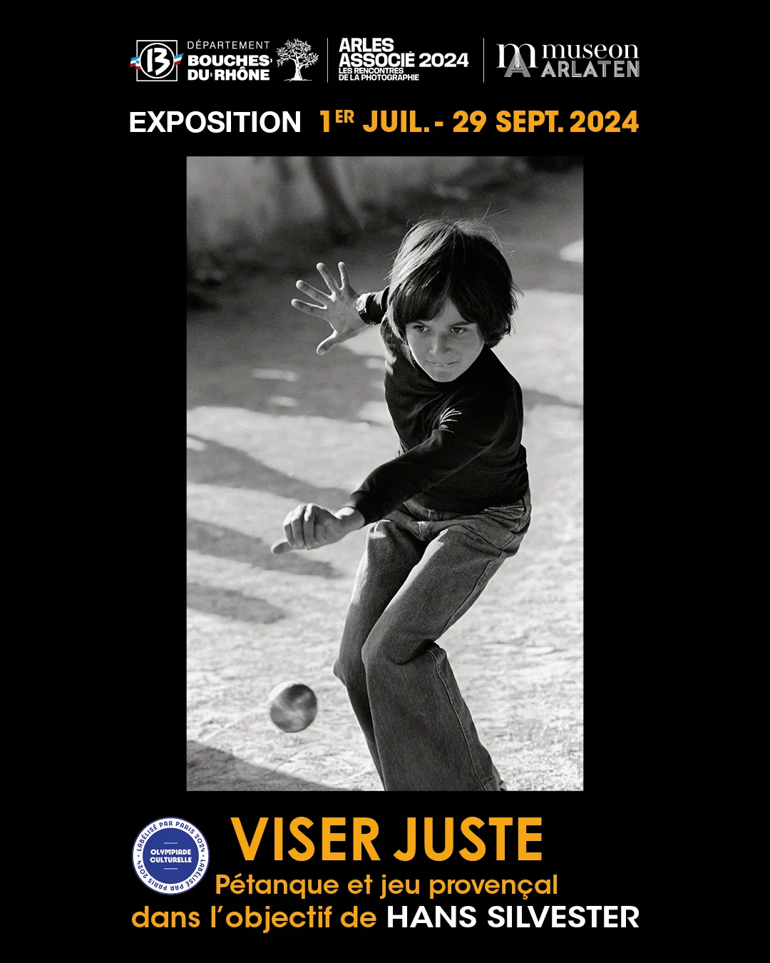 Image qui illustre: Visite Exposition Viser juste : pétanque et jeu provençal dans l’objectif de Hans Silvester à Arles - 0