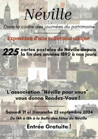 Image qui illustre: Exposition : 225 cartes postales de Néville depuis la fin des années 1890 à nos jours