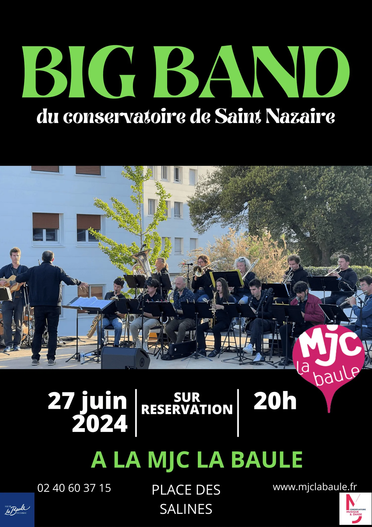 Image qui illustre: Concert du Big Band du Conservatoire de Saint-Nazaire à La Baule-Escoublac - 0