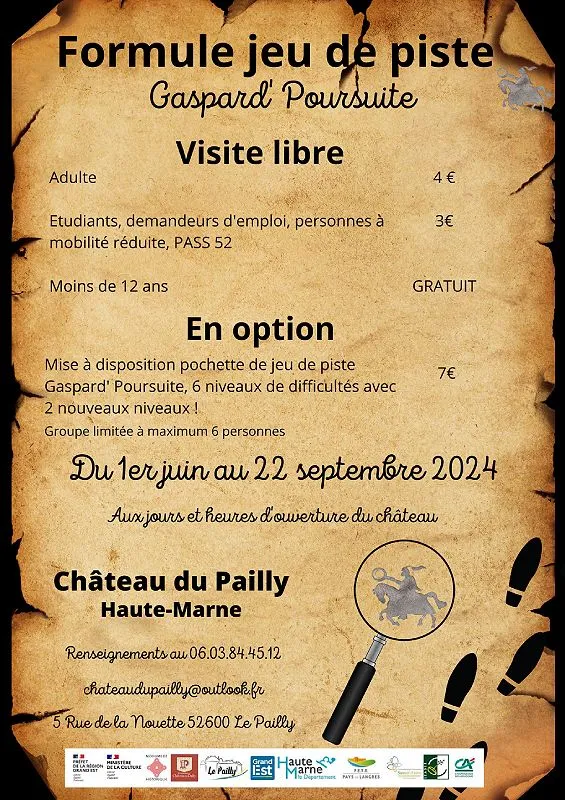 Image qui illustre: Jeu De Piste Au Château Du Pailly - Gaspard Poursuite à Le Pailly - 0