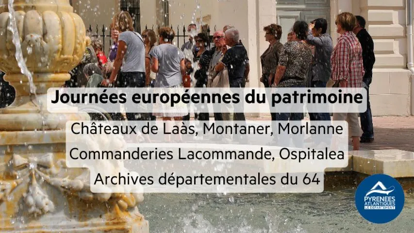 Image qui illustre: Journées européennes du patrimoine dans les Pyrénées-Atlantiques : châteaux, commanderies et archives départementales